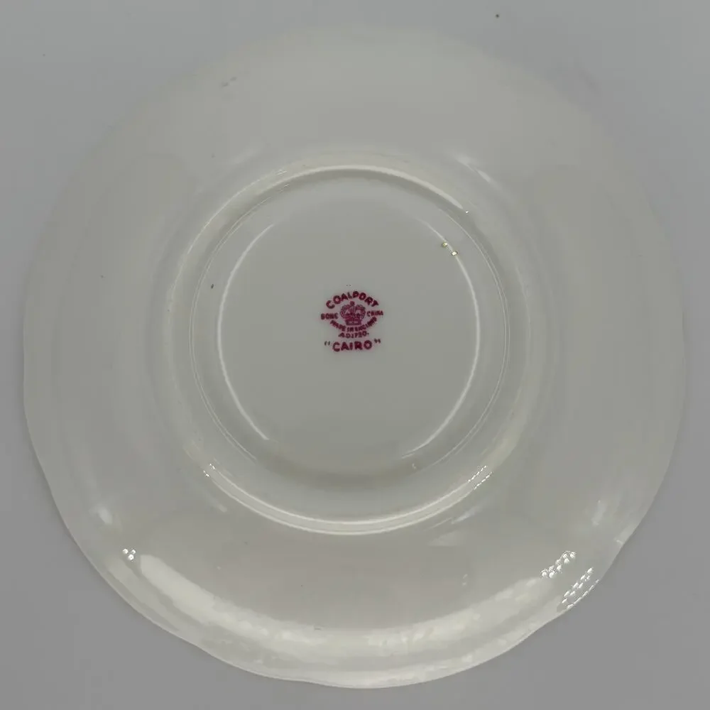 Vintage Coalport Cairo Pink Bone China Teacup and Saucer Set England